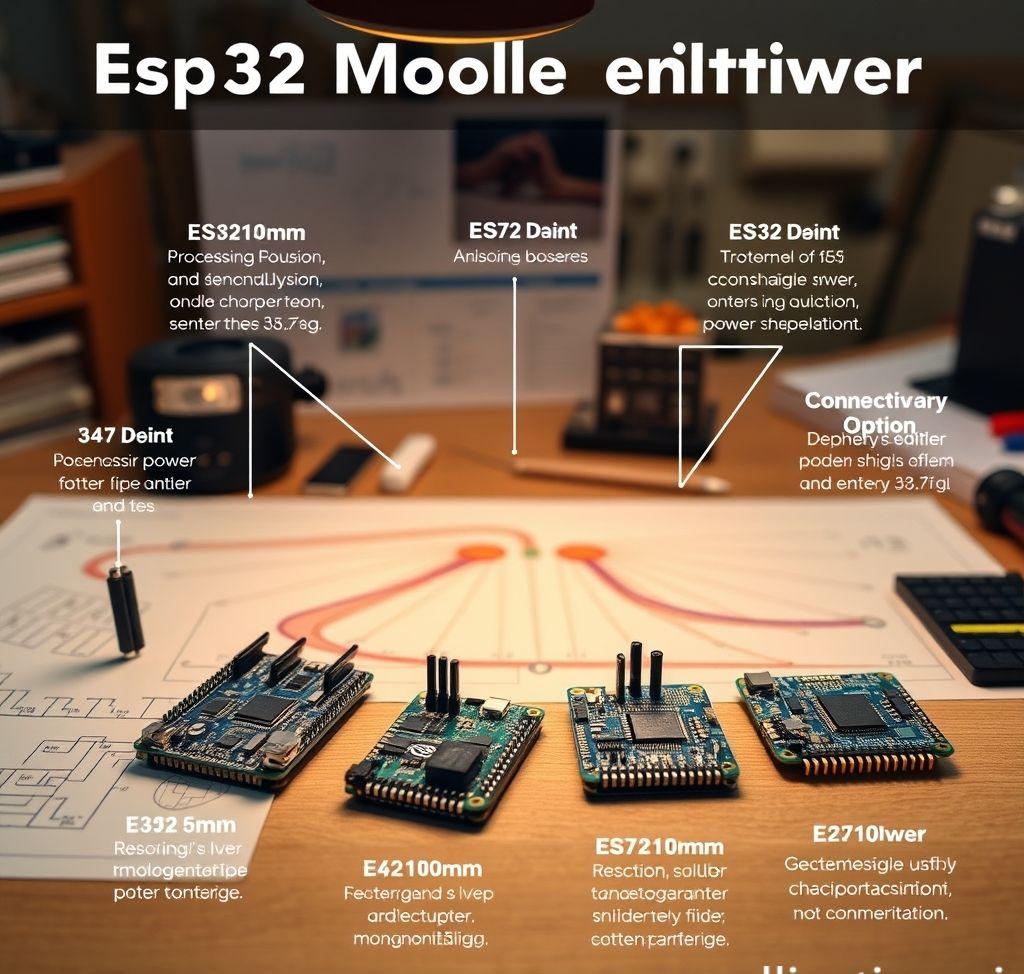 Vergleich verschiedener ESP32-Modelle